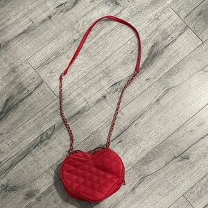 JustFab Red Heart Crossbody Bag